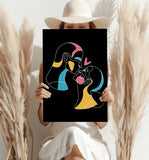 Line Art V6 Aluminum Print.