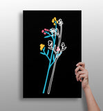 Line Art V7 Aluminum Print.