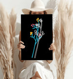 Line Art V7 Aluminum Print.