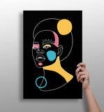 Line Art V12 Aluminum Print.