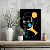 Line Art V12 Aluminum Print.