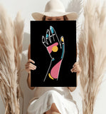 Line Art V13 Aluminum Print.