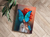 Butterfly Woman Aluminum Print.