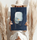 Line Art Shapes V1 Aluminum Print.