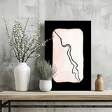 Line Art Shapes V7 Aluminum Print.