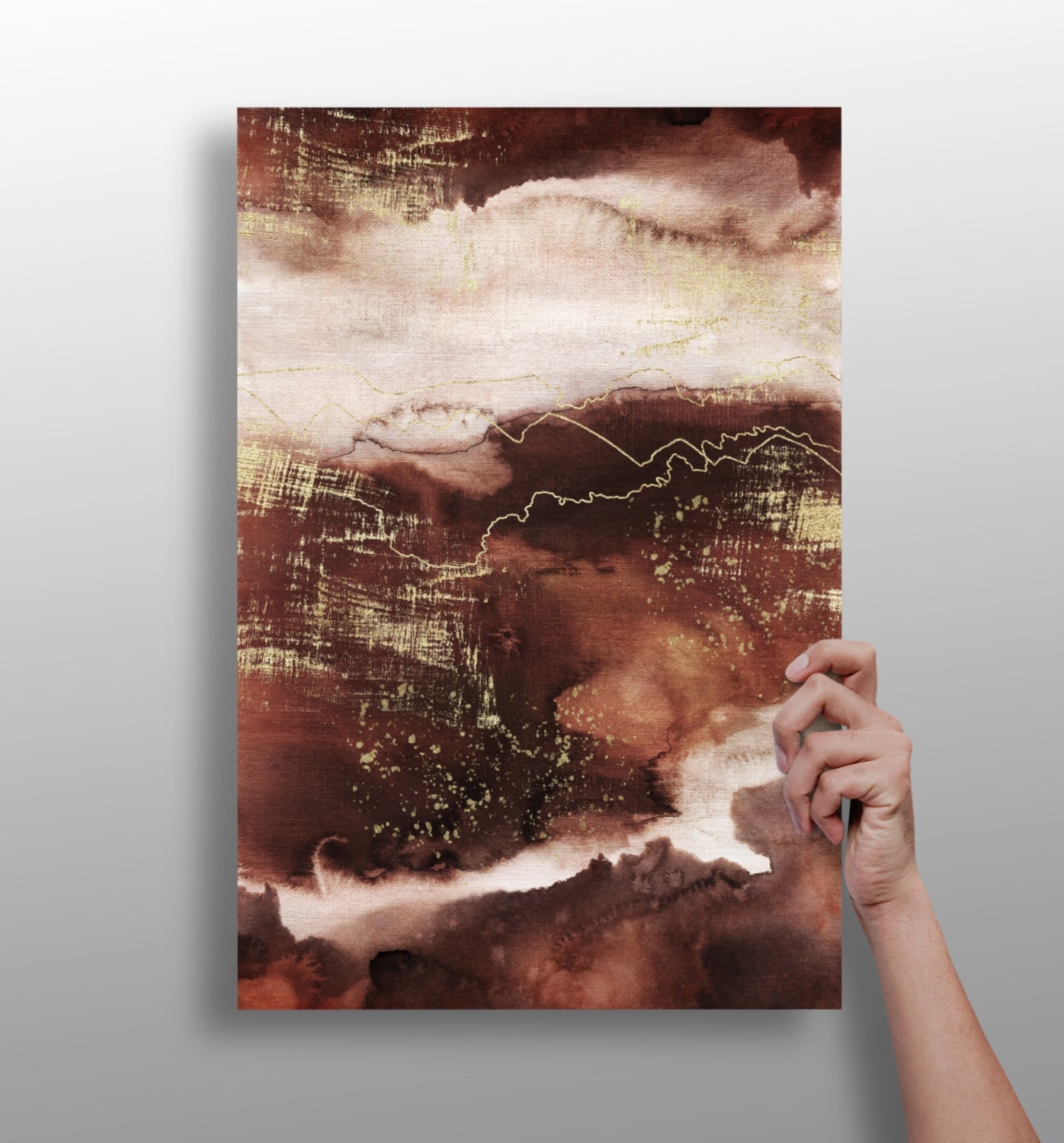 Abstract Terra Aluminum Print.