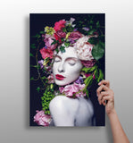 Flower Woman Aluminum Print.
