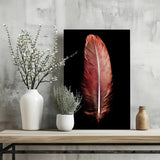 Red Feather Aluminum Print.