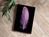 Purple Feather Aluminum Print.