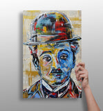 Charlie Chapline Aluminum Print.
