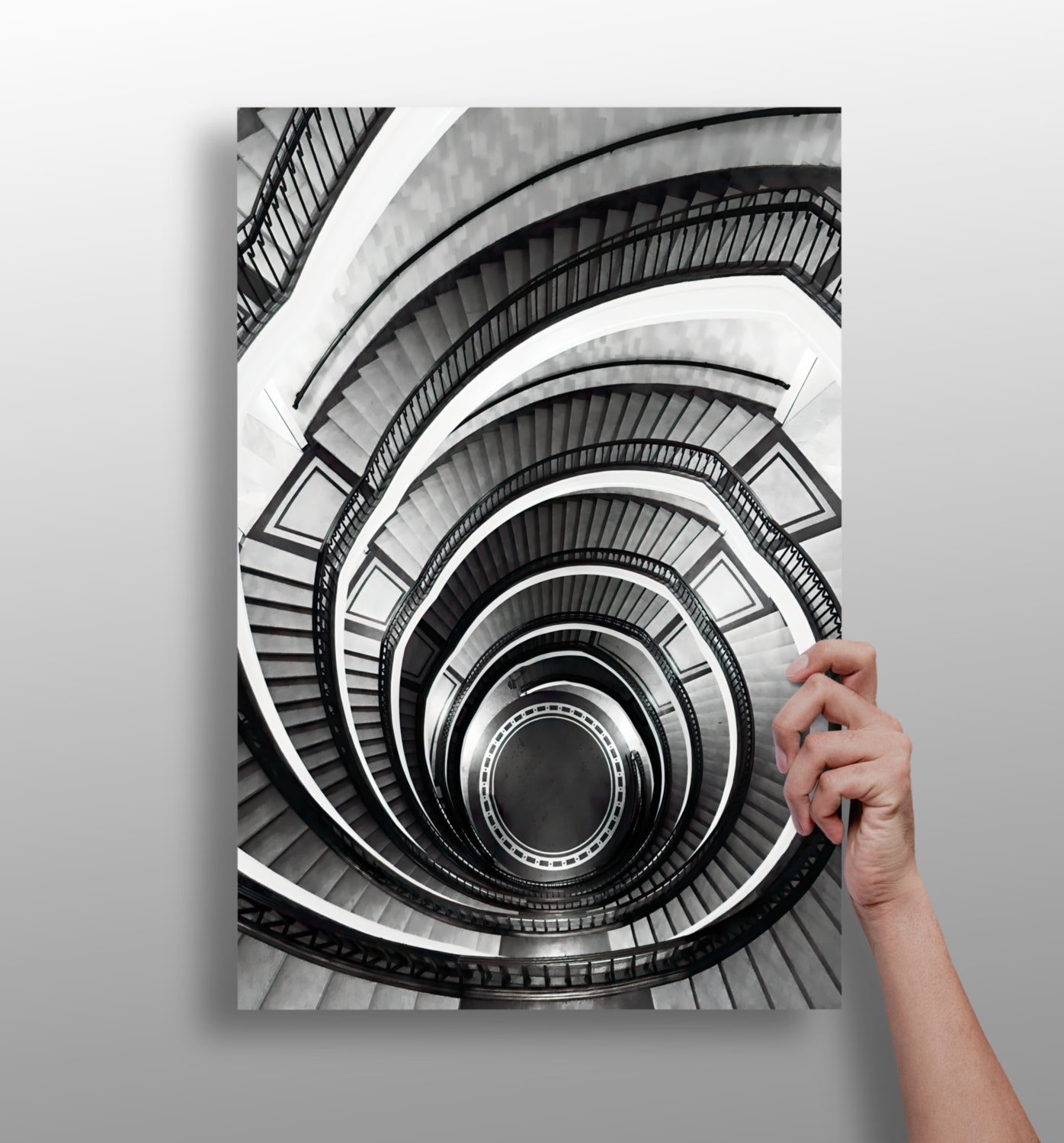 Stairs Aluminum Print.