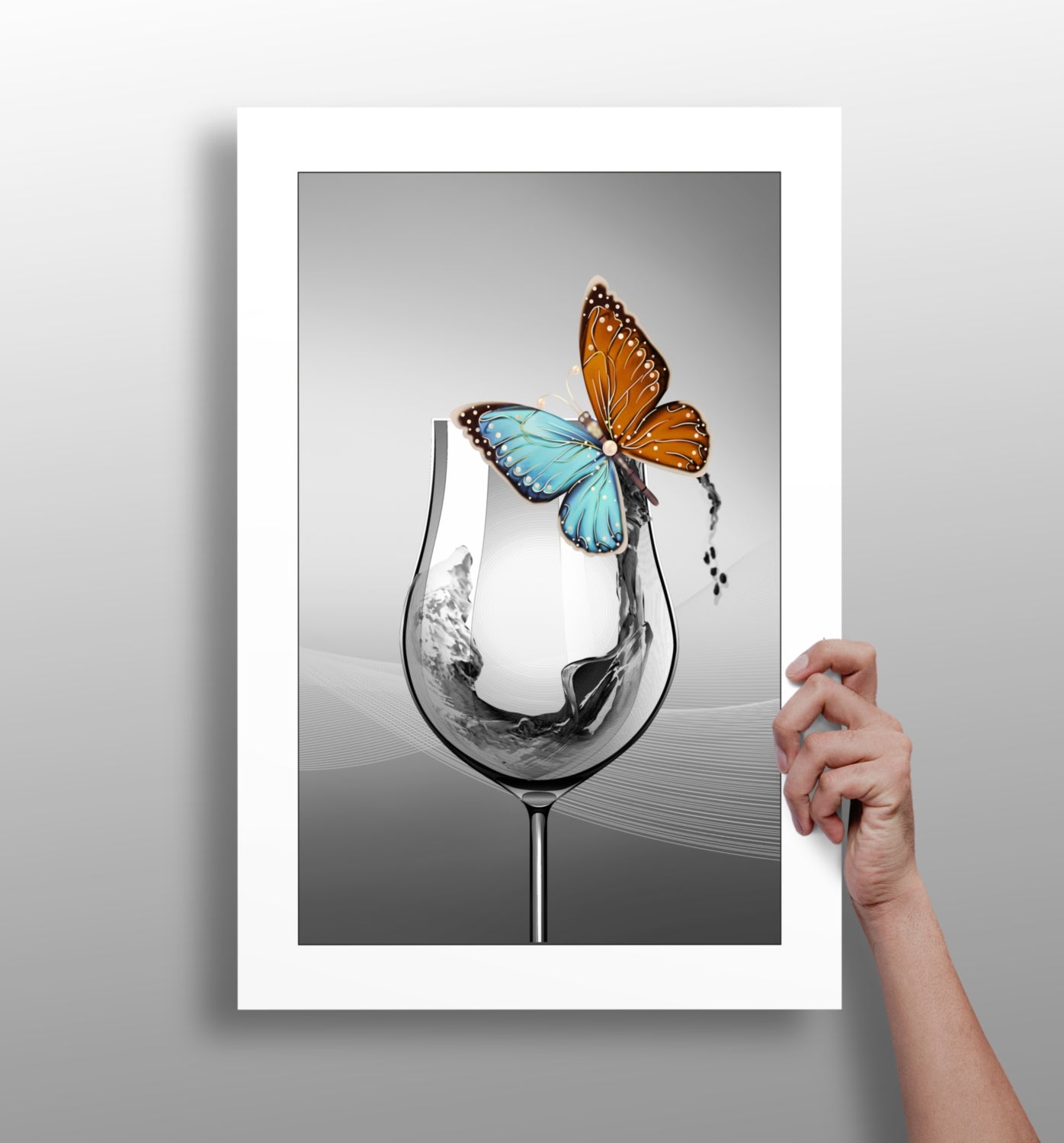 Glass Aluminum Print.