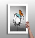 Glass Aluminum Print.