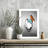 Glass Aluminum Print.