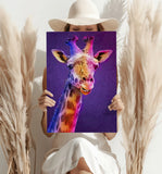 Giraffe Aluminum Print.