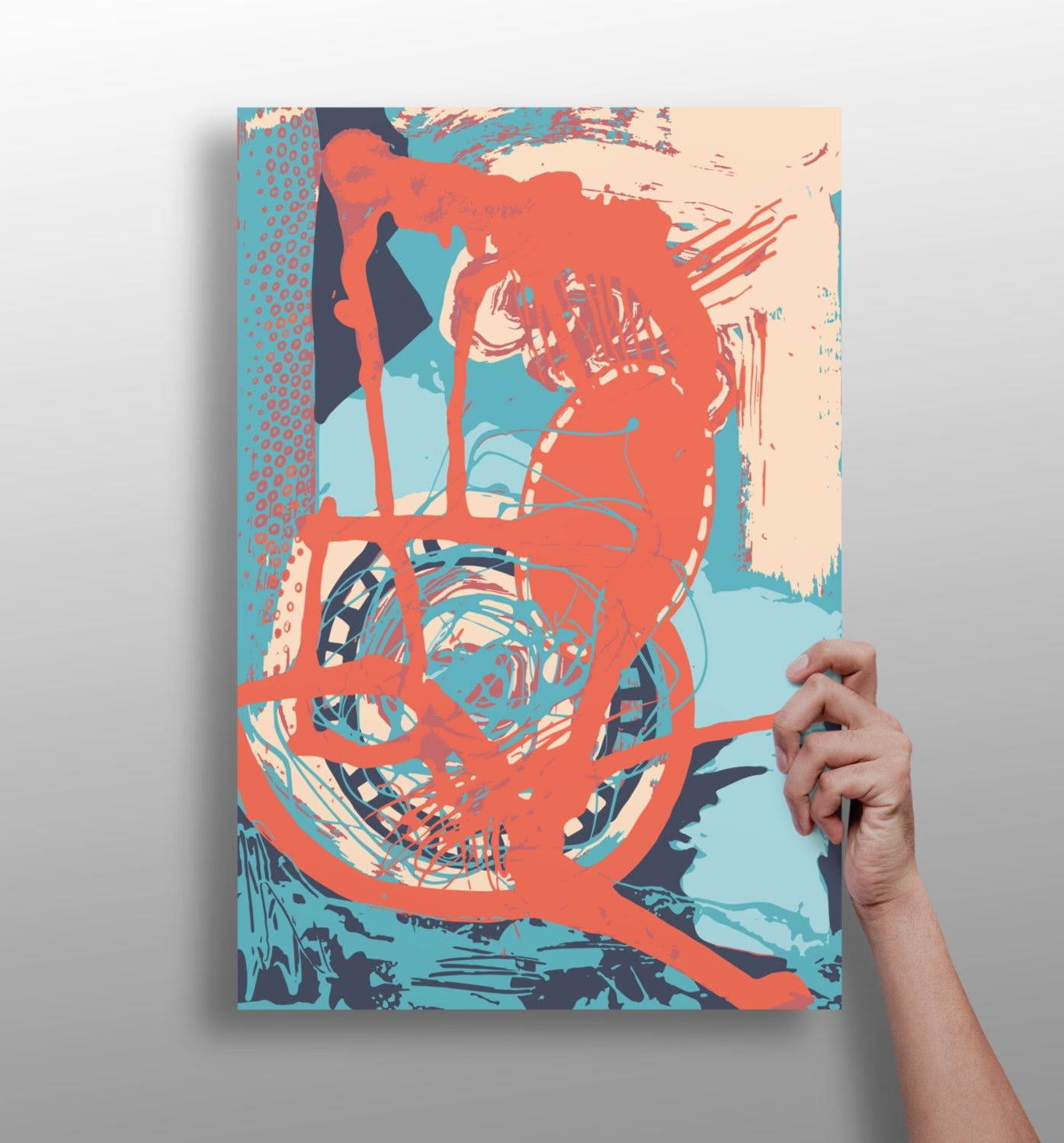 Modern Art Aluminum Print.