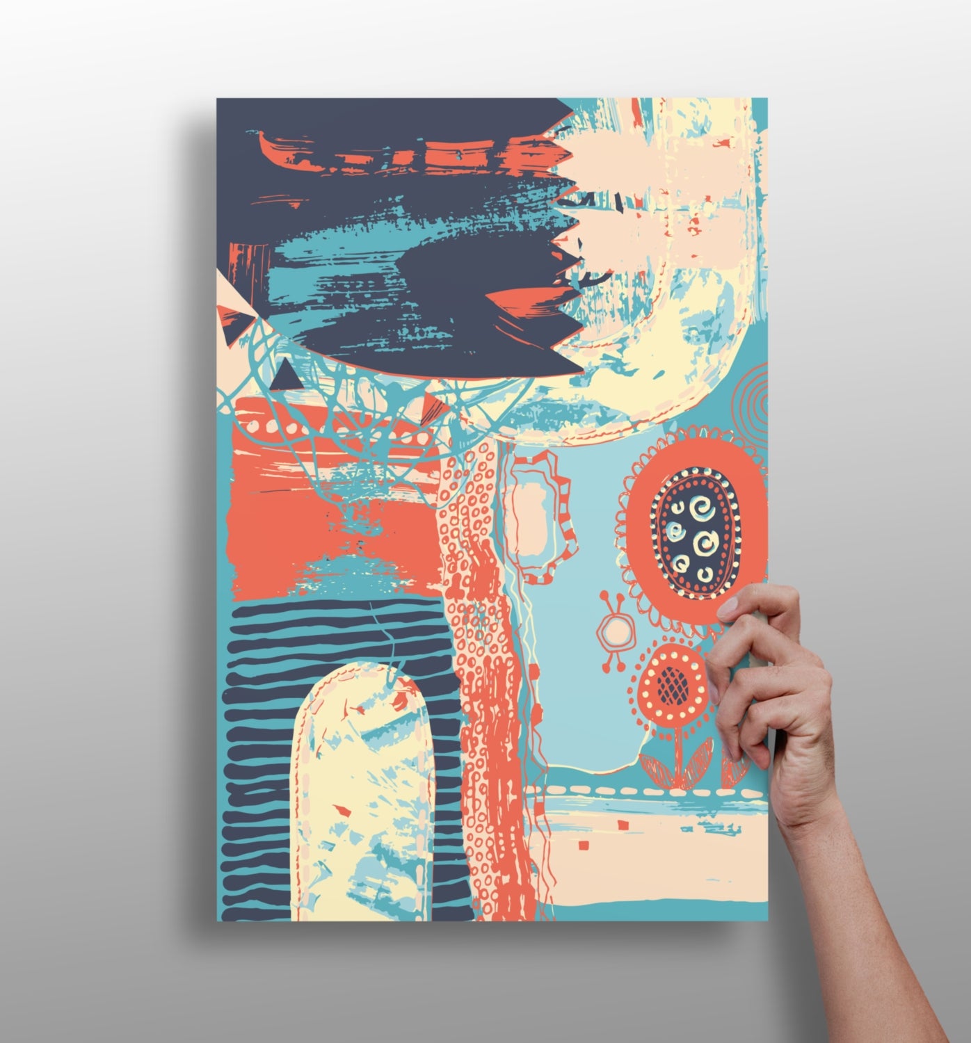 Modern Art Aluminum Print.