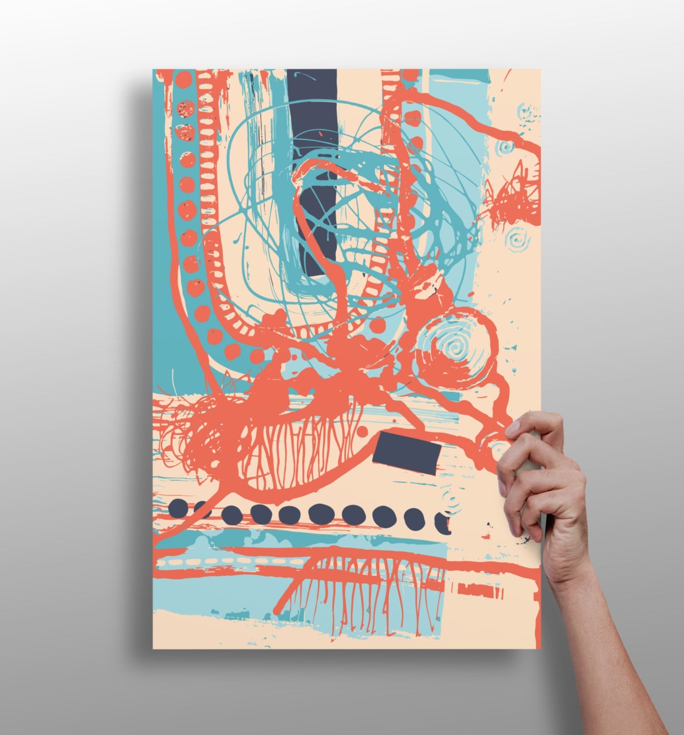 Modern Art Aluminum Print.