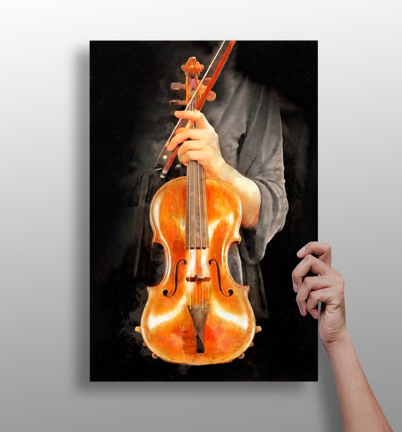 Violine Aluminum Print.