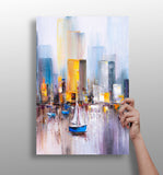 Abstract Lake Aluminum Print.