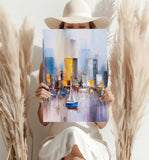 Abstract Lake Aluminum Print.