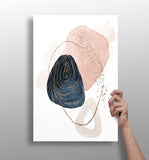 Line Art Modern Shape V1 Aluminum Print.