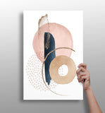 Line Art Modern Shape V2 Aluminum Print.