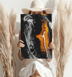 Abstract Marble Pattern V3 Aluminum Print.