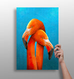 Flamingos Aluminum Print.