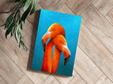 Flamingos Aluminum Print.