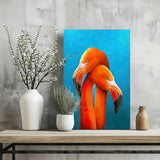 Flamingos Aluminum Print.