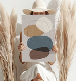 Line Art Modern Shape V5 Aluminum Print.