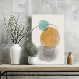 Line Art Modern Shape V8 Aluminum Print.