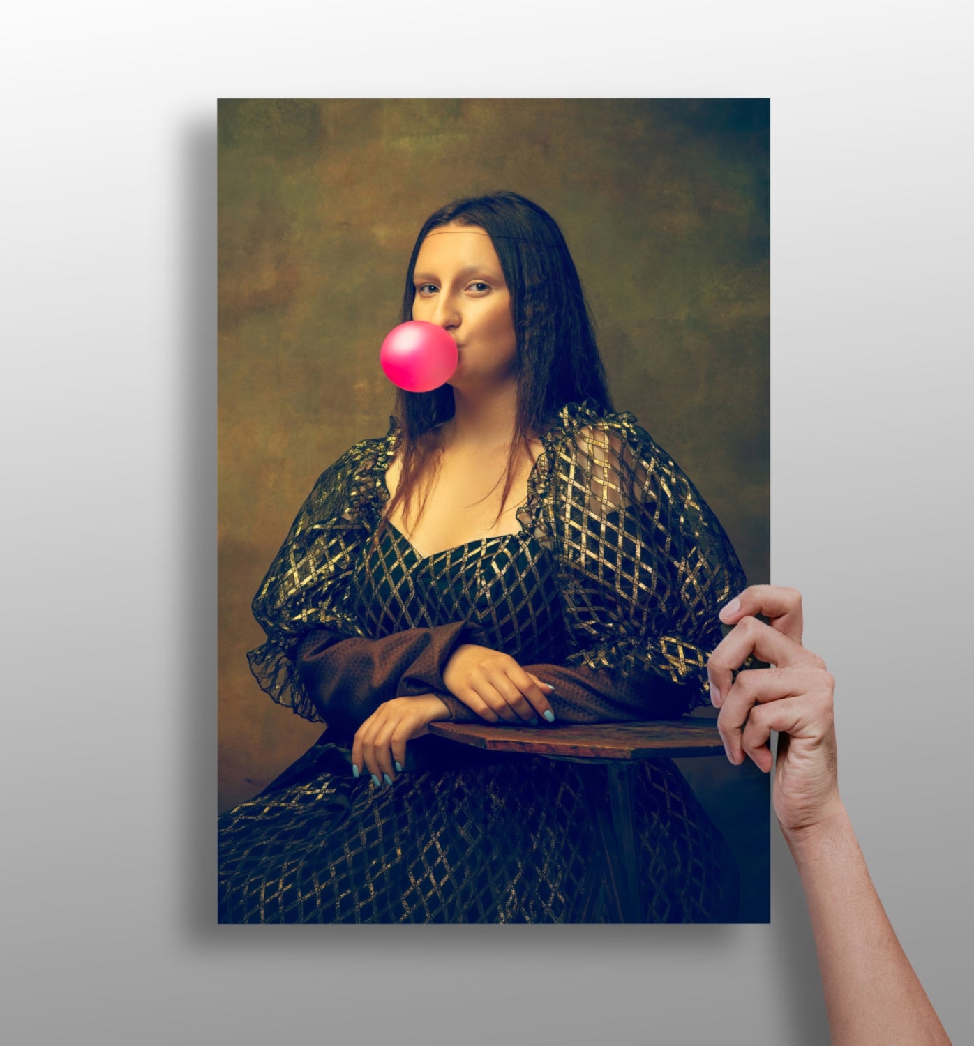 Mona Lisa Aluminum Print.