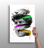 Statue Head Contemporary Aluminum Print.