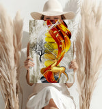 Abstract Deer Aluminum Print.