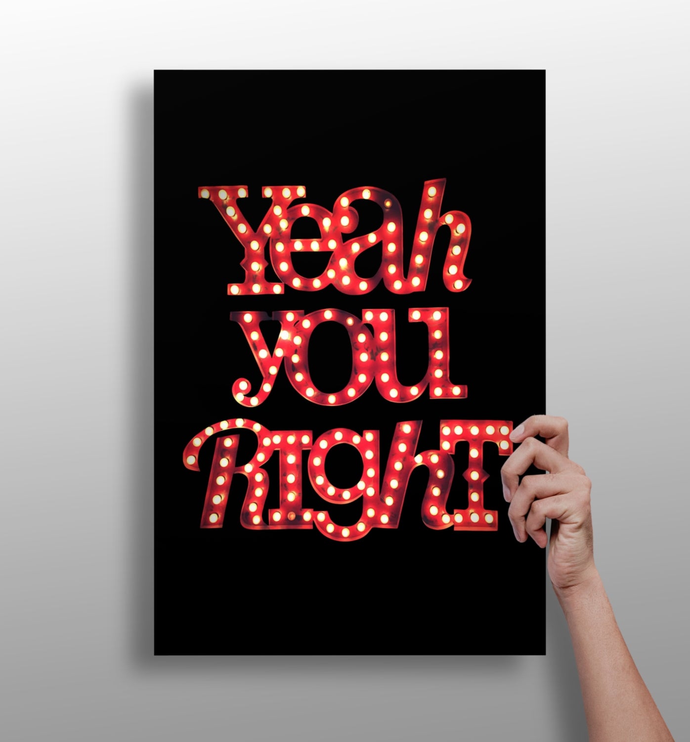 You Are Right Aluminum Print.