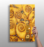 Gustave Klimt Style Aluminum Print.