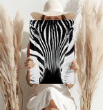 Zebra Portrait Aluminum Print.