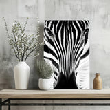 Zebra Portrait Aluminum Print.