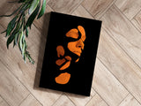 Woman in Style Orange Aluminum Print.
