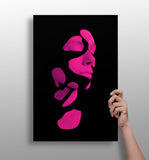 Woman in Style Fuschia Aluminum Print.