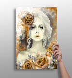 Woman Portrait Aluminum Print.