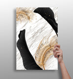 Modern Art Leaves V1 Aluminum Print.