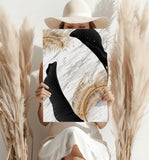 Modern Art Leaves V1 Aluminum Print.