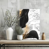 Modern Art Leaves V2 Aluminum Print.