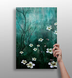 Abstract Flowers V2 Aluminum Print.