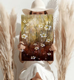 Abstract Flowers V3 Aluminum Print.