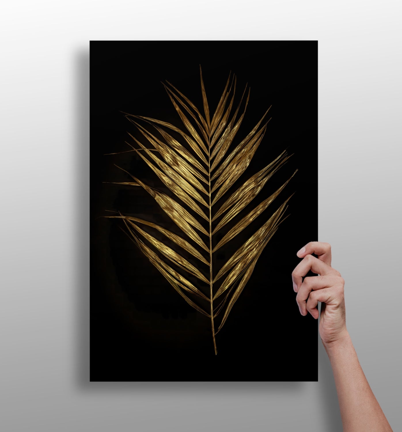 Golden Leaf Aluminum Print.