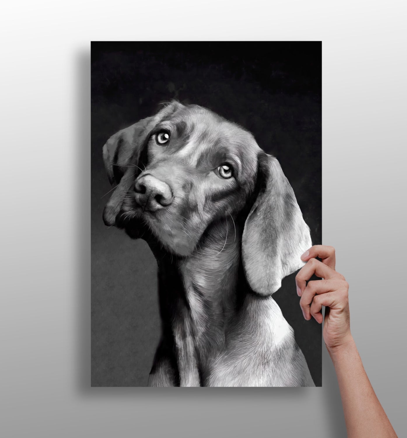 Cute Dog Aluminum Print.